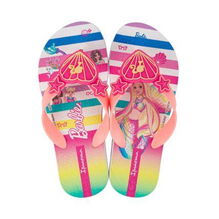 Chinelo Infantil Ipanema Barbie Style 25729 - Branco/rosa (At477) - Atacado