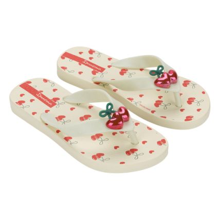 Chinelo Infantil Ipanema Belle II 27395 - Bege/bege/vermelho (Bp980) - Atacado