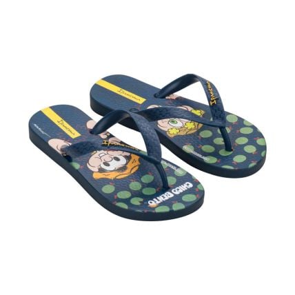 Chinelo Infantil Ipanema Chico Bento 27190 - Azul/azul/verde (Bf210) - Atacado