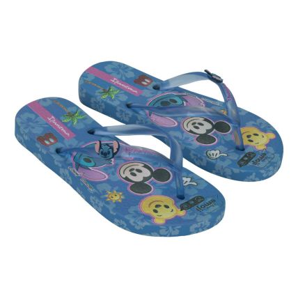 Chinelo Infantil Ipanema Disney Joy 27319 - Azul/azul Transparente (Br214) - Atacado