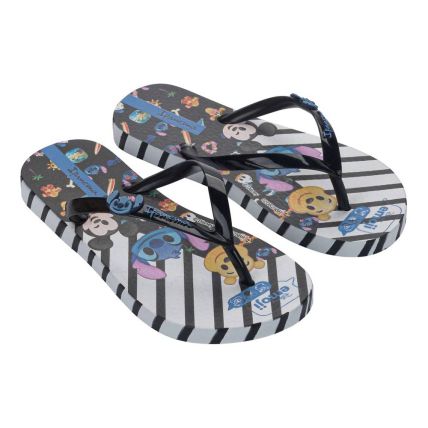 Chinelo Infantil Ipanema Disney Joy 27319 - Branco/preto/azul (Bn967) - Atacado