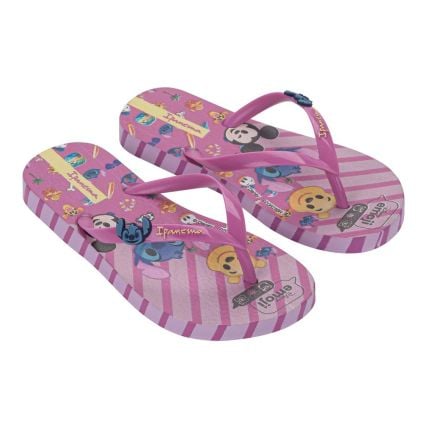 Chinelo Infantil Ipanema Disney Joy 27319 - Lilás/lilás/amarelo (Bn195) - Atacado