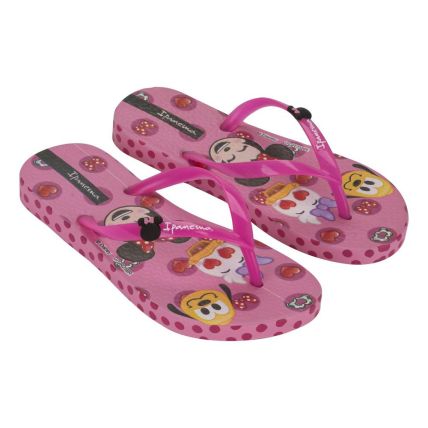 Chinelo Infantil Ipanema Disney Joy 27319 - Rosa Escuro/rosa/preto (Br213) - Atacado
