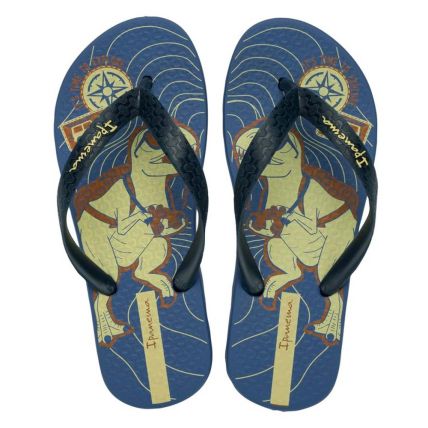 Chinelo Infantil Ipanema Fantasia 27012 - (04299) - Azul/azul Escuro/amarelo (Bu047) - Atacado