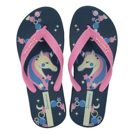 Chinelo Infantil Ipanema Fantasia 27012 - Azul/rosa/bege (Bu050) - Atacado