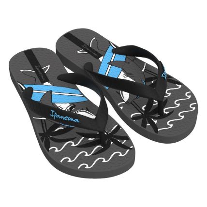Chinelo Infantil Ipanema Fantasia 27012 - Cinza/preto/azul (Bu303) - Atacado