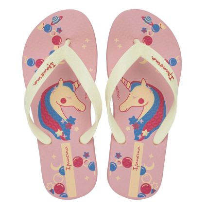 Chinelo Infantil Ipanema Fantasia 27012 - (04299) - Rosa Claro/bege/azul (Bu869) - Atacado