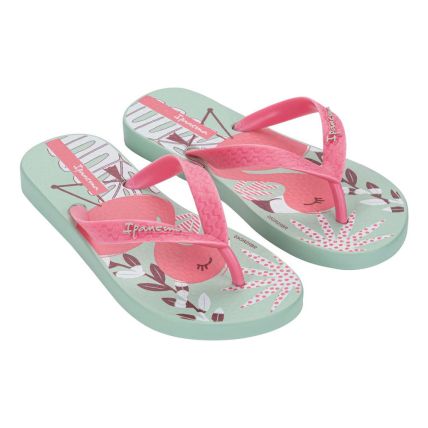 Chinelo Infantil Ipanema Fantasia 27012 - Verde/rosa (Bp556) - Atacado