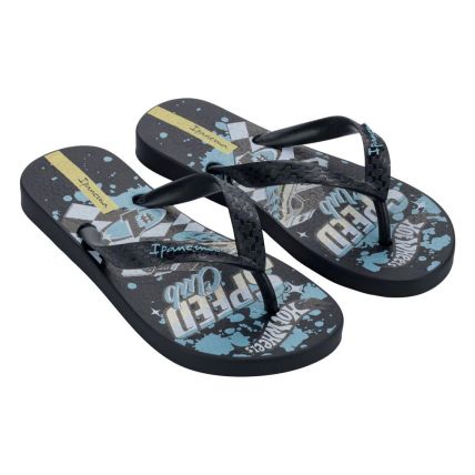 Chinelo Infantil Ipanema Hot Wheels Go 27318 - Preto/azul/branco (Bs201) - Atacado