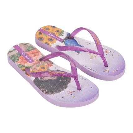 Chinelo Infantil Ipanema Jolie Amores 27307 - Lilás/rosa Glitter (Bk082) - Atacado