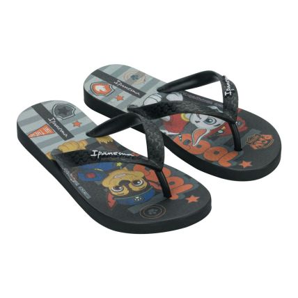 Chinelo Infantil Ipanema Patrulha Canina 27433 - Preto/preto/laranja (Bs319) - Atacado