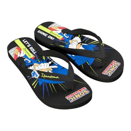 Chinelo Infantil Ipanema Sonic Lets 27412 - Preto/preto/azul (Bu301) - Atacado