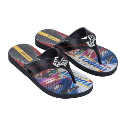 Chinelo Infantil Ipanema Sporty 27277 - Preto/preto/vermelho (Br077) - Atacado