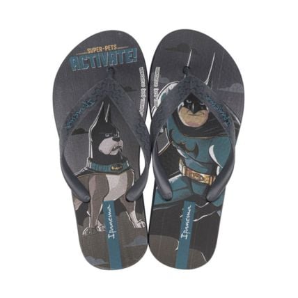 Chinelo Infantil Ipanema Super Pets 27027 - Cinza/verde/preto (Ba182) - Atacado