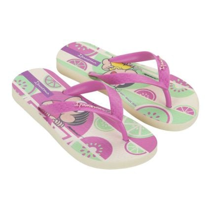 Chinelo Infantil Ipanema Turma Da Mônica 26790 - Bege/lilás/verde (Bk412) - Atacado