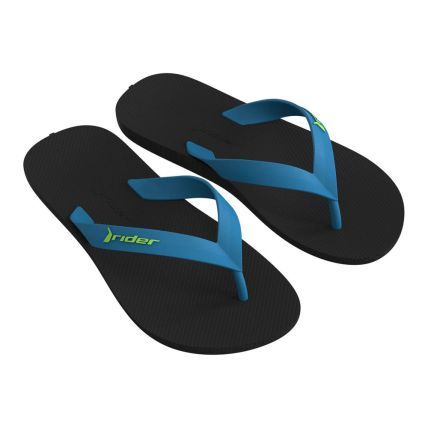 Chinelo Infantil Rider Feel Light Dedo 12520 - Preto/azul/verde (Bp651) - Atacado