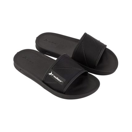 Chinelo Infantil Rider Street Slide 11592 - Preto/preto/branco (Ar411) - Atacado