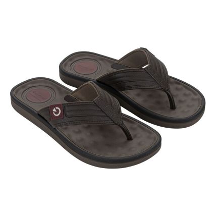 Chinelo Masculino Cartago Alabama Dedo 11859 - Marrom/marrom/bordo (Bi911) - Atacado