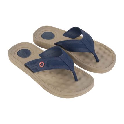 Chinelo Masculino Cartago Alabama Dedo 11859 - Bege/azul (Ap396) - Atacado