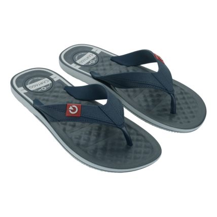 Chinelo Masculino Cartago Arizona Dedo 12212 - Cinza/azul (Bt293) - Atacado