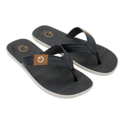 Chinelo Masculino Cartago Aspen 12516 - Bege/preto/castor (Bu817) - Atacado