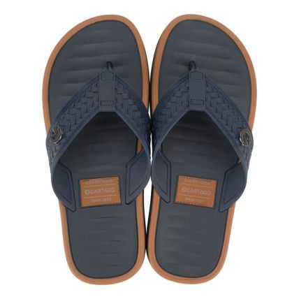 Chinelo Masculino Cartago Coimbra II 12285 - Azul/azul/castor (Au914) - Atacado