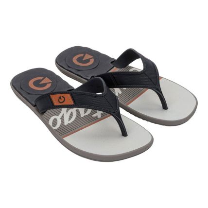 Chinelo Masculino Cartago Dakar 10738 - Cinza/preto/bege (Bw100) - Atacado