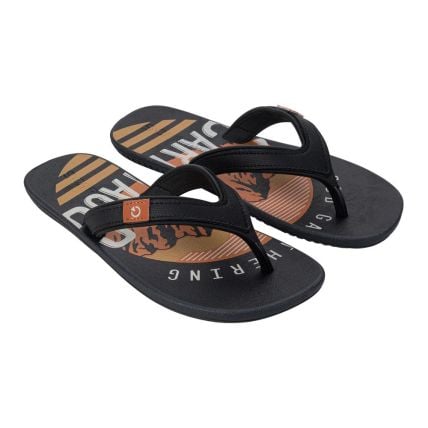 Chinelo Masculino Cartago Dakar 10738 - Cinza/preto/laranja (Bi267) - Atacado