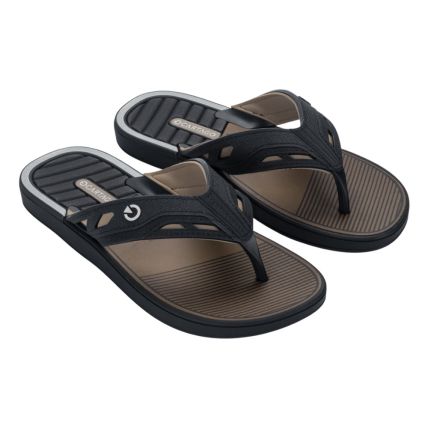 Chinelo Masculino Cartago Dallas 12158 - Preto/preto/bege (Bs786) - Atacado