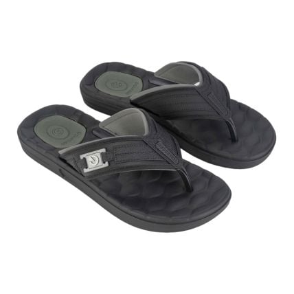 Chinelo Masculino Cartago Egeu Iii Dedo 12287 - Preto/cinza/verde (Aw427) - Atacado