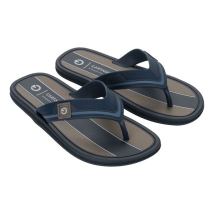 Chinelo Masculino Cartago Maiorca III 12571 - Azul/azul/marrom (Bv201) - Atacado