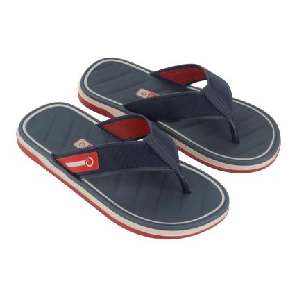 Chinelo Masculino Cartago Malaga Sport Dedo 12308 - Bege/azul/vermelho (Av612) - Atacado