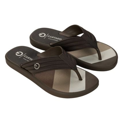 Chinelo Masculino Cartago Montreal Dedo 11729 - Marrom/marrom (Bi165) - Atacado
