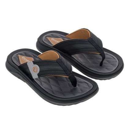 Chinelo Masculino Cartago Santorini Vii 12403 - Cinza/preto/castor (Be488) - Atacado
