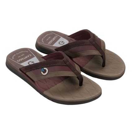 Chinelo Masculino Cartago Sevilha V 12390 - (02105) - Marrom/bordo (Bd151) - Atacado