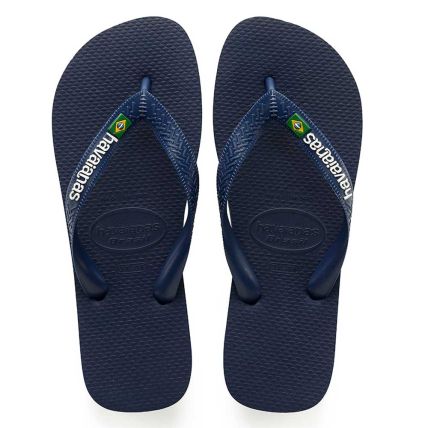 Chinelo Havaianas Brasil Logo - 37 Ao 44 - Marinho - Atacado