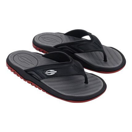 Chinelo Masculino Mormaii Balian 12554 - Preto/cinza/vermelho (Bs371) - Atacado
