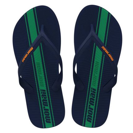 Chinelo Masculino Mormaii Tropical 11936 - Azul/verde/laranja (Aq927) - Atacado
