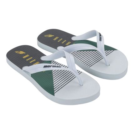 Chinelo Masculino Mormaii Tropical 11936 - Branco/preto/verde (Bl034) - Atacado