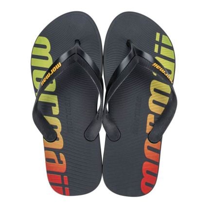 Chinelo Masculino Mormaii Tropical 11936 - Preto/amarelo/vermelho (Az767) - Atacado