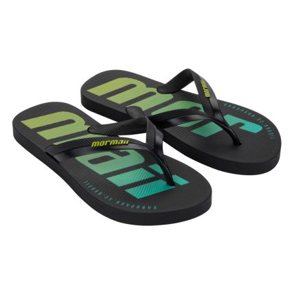 Chinelo Masculino Mormaii Tropical 11936 - Preto/preto/verde (Bl028) - Atacado