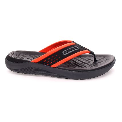 Chinelo Masculino Olympikus 921 - Preto/spicy - Atacado