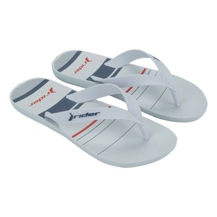 Chinelo Masculino Rider Feel Urban 12318 - Branco/branco/azul (Bq279) - Atacado