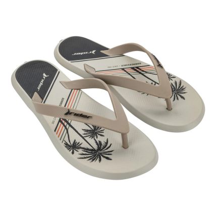 Chinelo Masculino Rider R1 Style 11818 - Bege/verde/laranja (Bw929) - Atacado