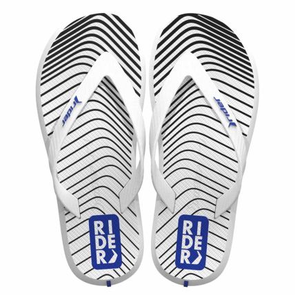 Chinelo Masculino Rider R1 Style 11818 - Branco/branco/azul - Atacado