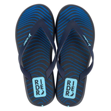 Chinelo Masculino Rider R1 Style 11818 - Preto/azul (As069) - Atacado
