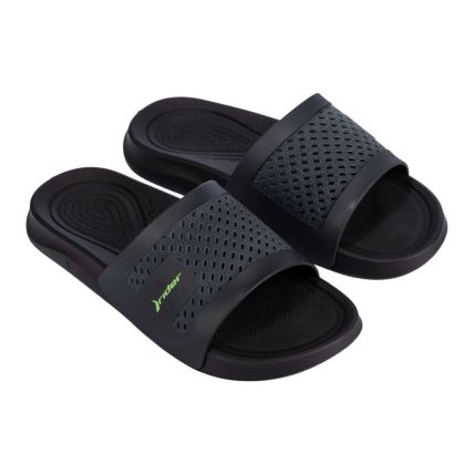Chinelo Masculino Rider Smasd V Slide 12568 - Preto/grafite/verde (Bu414) - Atacado