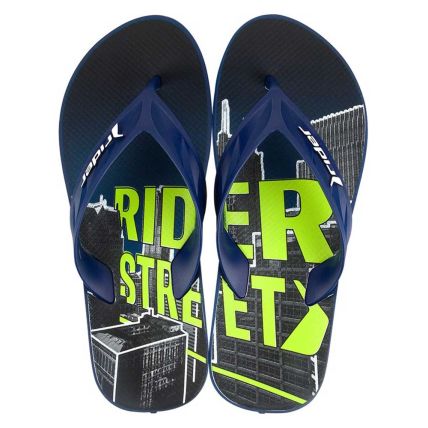 Chinelo Masculino Rider Street City 12107 - Azul/azul/verde (Ar611) - Atacado