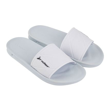 Chinelo Masculino Rider Street Slide 11578  - Branco/branco/preto (Ar410) - Atacado