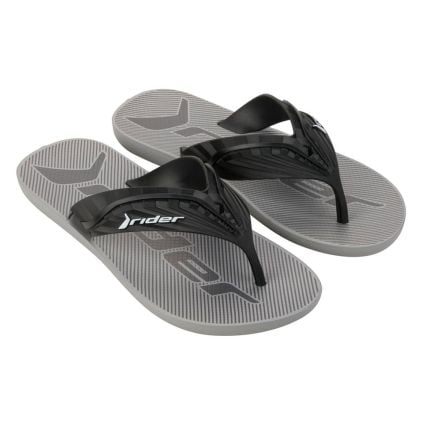 Chinelo Masculino Rider Way Element 12388 - (02055) - Cinza/preto (Bh990) - Atacado